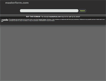 Tablet Screenshot of masterform.com